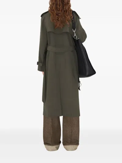 Burberry Long Wool Trench Coat