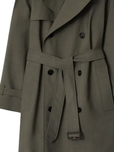 Burberry Long Wool Trench Coat