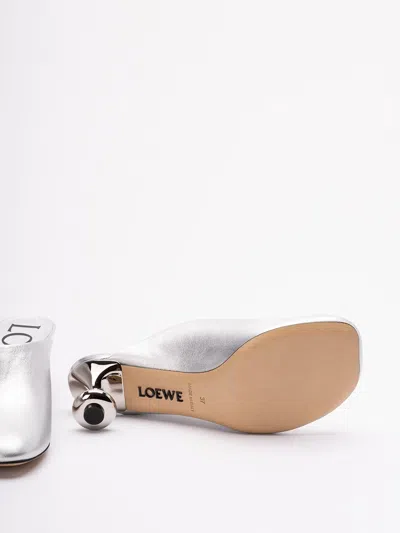 Loewe Toy Mule In Laminated Lambskin In Transparent