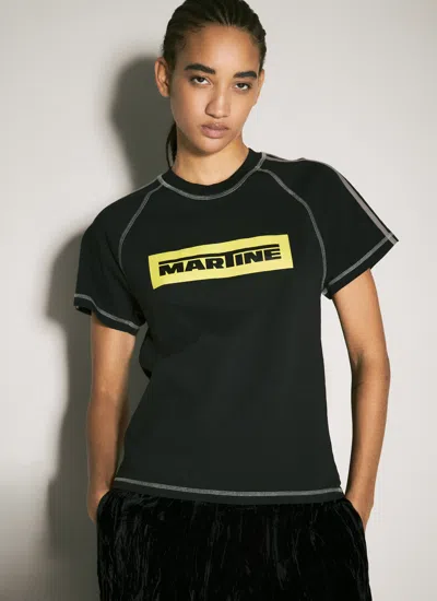 Martine Rose Women Raglan Shrunken T-shirt