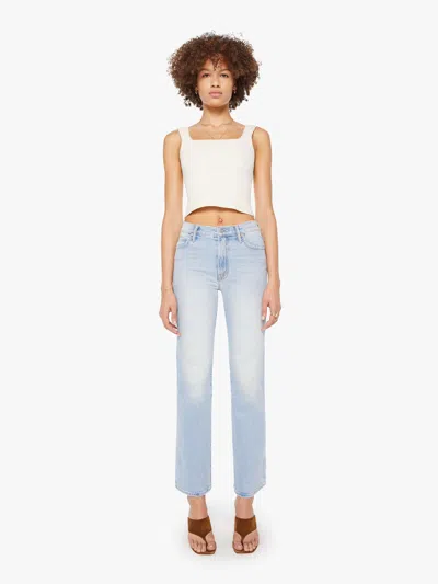 Mother The Kick It Go Long Jeans In Multi - Size 33 In Blue