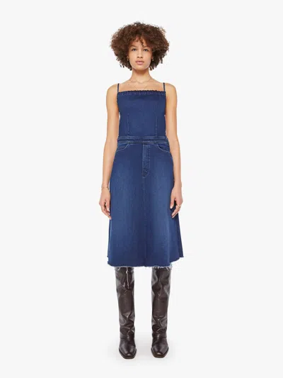 Mother The Back Midi Dress Homecoming High In Blue - Size 33