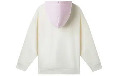 New Balance (wmns)  Contrasting Colors Hooded Casual Hoodie White Pink Colorblock