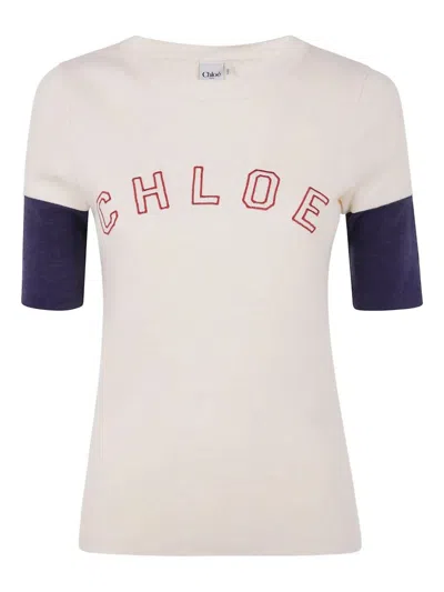Chloé Chloe' Women Fitted Logo T-shirt