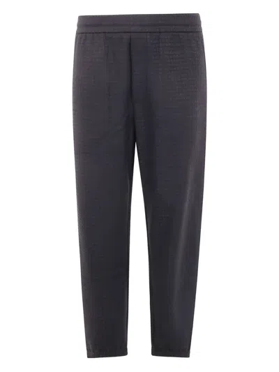 Emporio Armani Man Pants Black Size Xs Modal, Wool