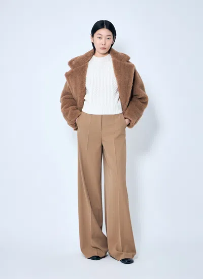 Max Mara Women Wool And Cashmere Decorative-stitch Sweater In Neutral