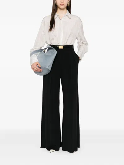 Max Mara Pleated Trousers In Black