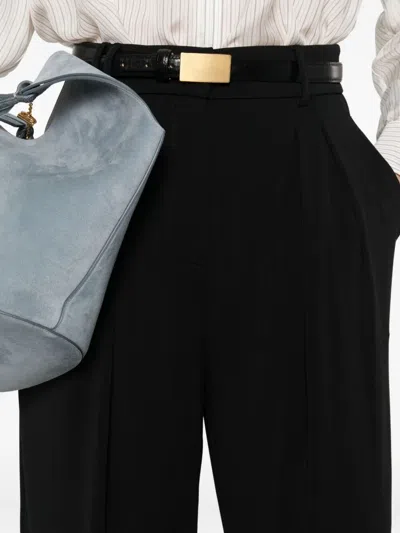 Max Mara Pleated Trousers In Black