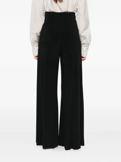 Max Mara Pleated Trousers In Black