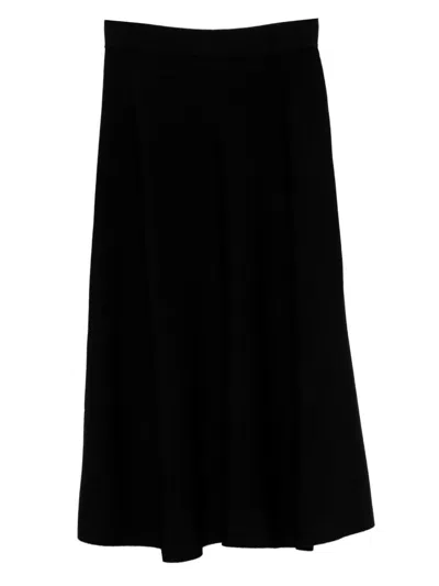 Max Mara `maxmara Pure` Knitted Skirt In Black