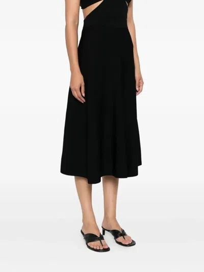 Max Mara `maxmara Pure` Knitted Skirt In Black