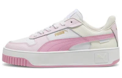 Puma (wmns)  Carina Street Shoes 'white Pink' In Multi