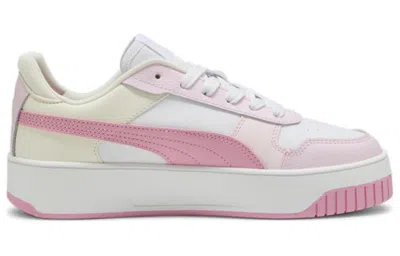 Puma (wmns)  Carina Street Shoes 'white Pink' In Multi