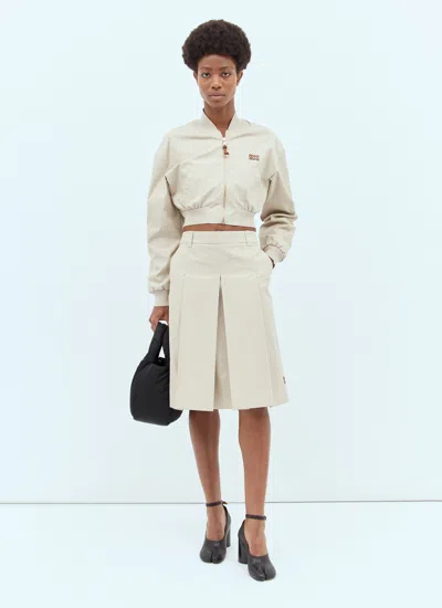 Miu Miu Women Pleated Midi Skirt