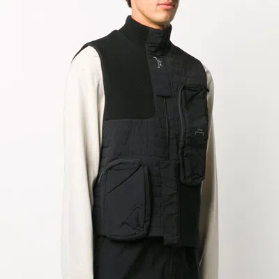 A-cold-wall* Assymetric 3d Pocket Puffer Gilet 'black' In Black