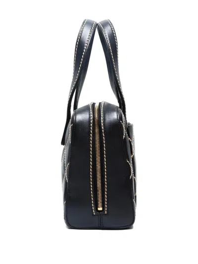 Pre-owned Chanel 2004-2005 Wilde Stitch Handbag In Black
