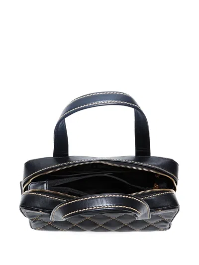 Pre-owned Chanel 2004-2005 Wilde Stitch Handbag In Black