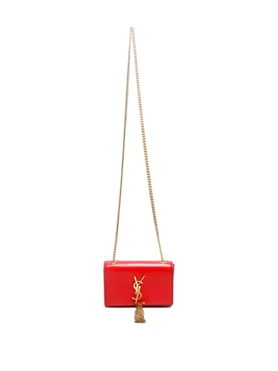 Pre-owned Saint Laurent 2000-2020s Kate Crossbody Bag In Red