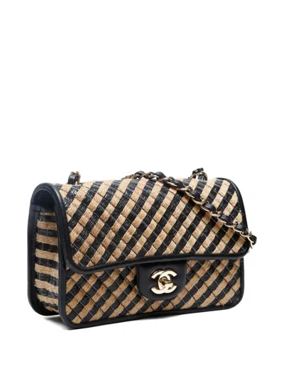 Pre-owned Chanel 2021-2022 Mini Flap Bag In Neutral