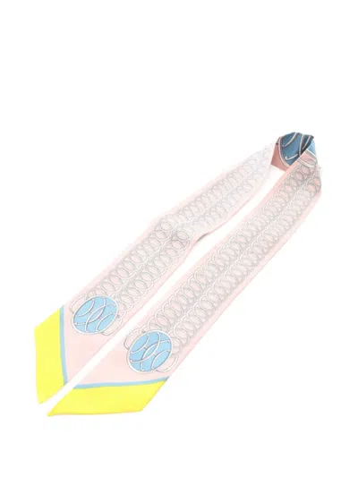 Pre-owned Hermes 2020s Lift Profile Ribbon Scarf