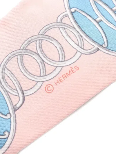 Pre-owned Hermes 2020s Lift Profile Ribbon Scarf