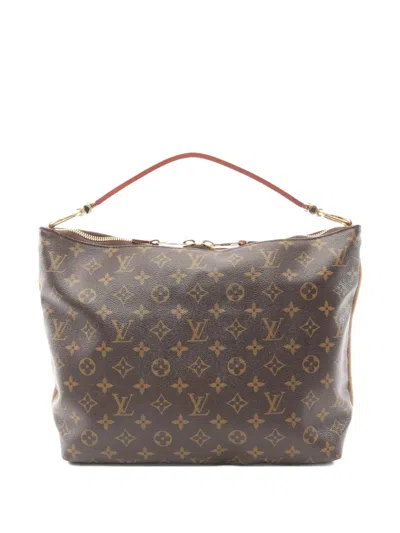 Pre-owned Louis Vuitton 2014 Sully Mm Tote Bag In Brown