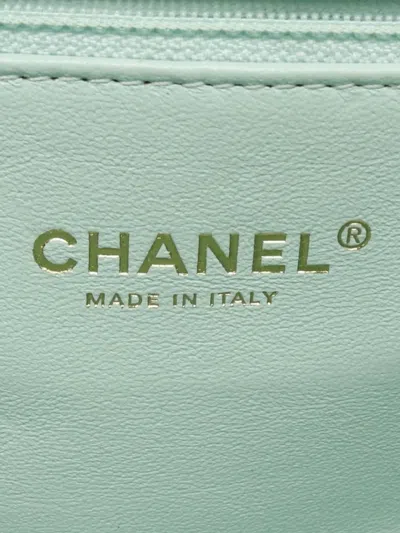 Pre-owned Chanel 2016-2017 Small Interlocking Cc Shoulder Bag In Green