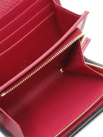 Pre-owned Gucci 2010s Small Double G Wallet In Black