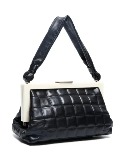 Pre-owned Chanel 2002 Choco Bar Quilted Lambskin Shoulder Bag