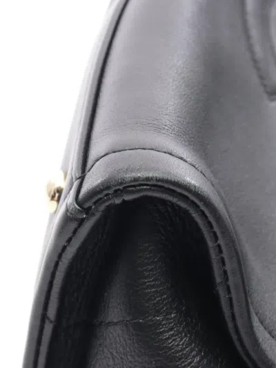 Pre-owned Chanel 2021 Coco Mark Chain Shoulder Bag In Black