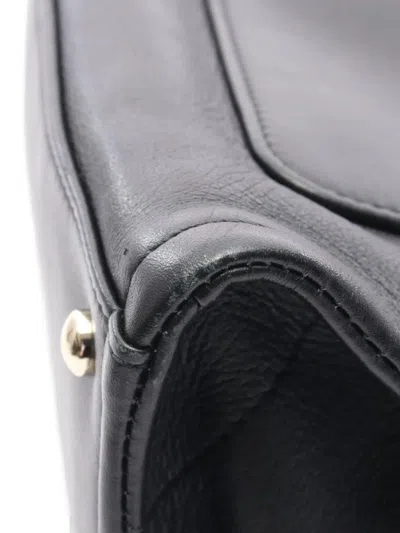 Pre-owned Chanel 2021 Coco Mark Chain Shoulder Bag In Black