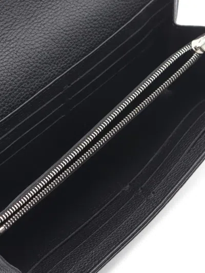 Pre-owned Louis Vuitton 2016 Iris Mahina-leather Long Wallet In Black