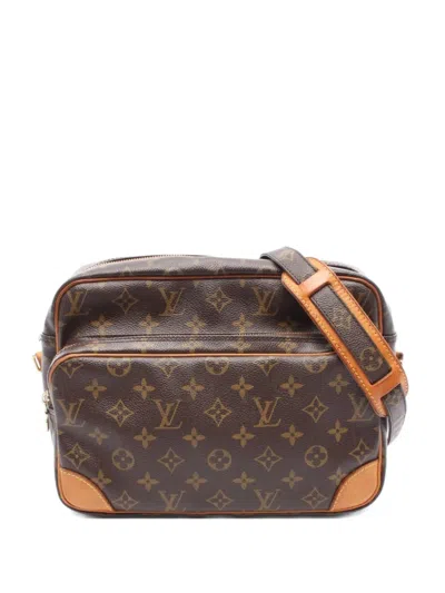 Pre-owned Louis Vuitton 2002 Nile Monogram Shoulder Bag In Brown