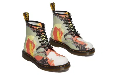 Dr. Martens 1460 X Tate Decalcomania Backhand Leather Lace Up Boots 'multicolor Volcanic Flare'