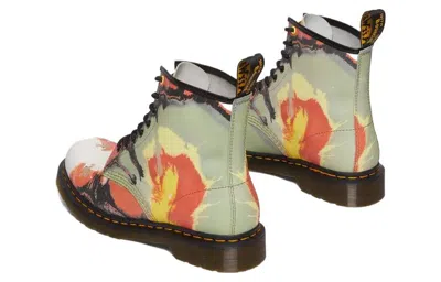 Dr. Martens 1460 X Tate Decalcomania Backhand Leather Lace Up Boots 'multicolor Volcanic Flare'