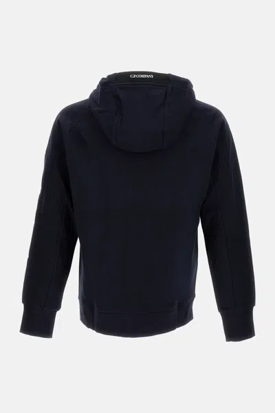 C.p. Company C. P. Company Zip-up Hoodie With Innovative Goggle Design In Blue