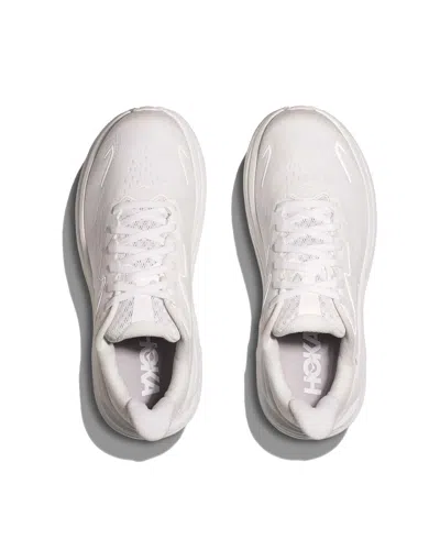 Hoka Streamlined White Sneakers With Cushioned Sole