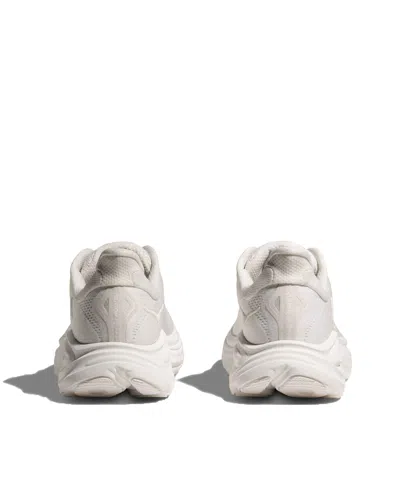 Hoka Streamlined White Sneakers With Cushioned Sole