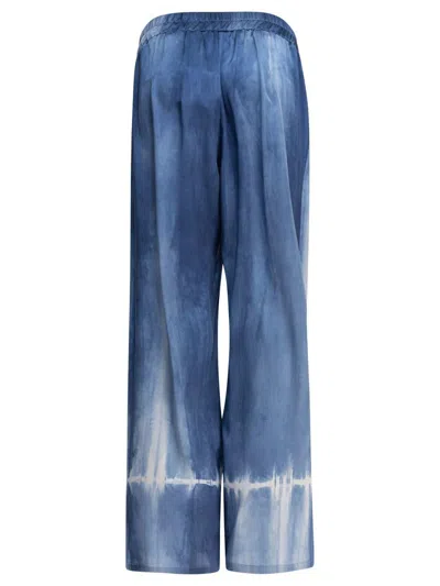 Sleep No More Light Blue Silk Trousers