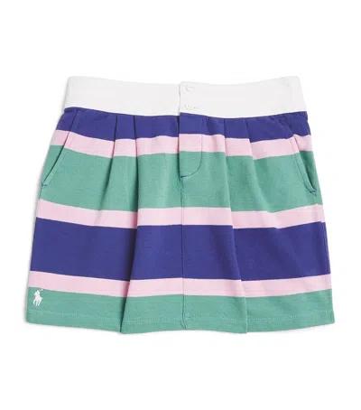 Ralph Lauren Cotton Striped Skirt In Green
