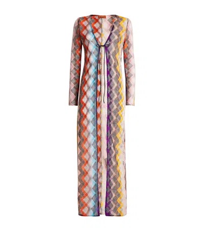 Missoni Geometric Print Sheer Beach Cover Up