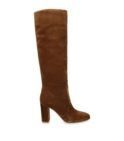 Gianvito Rossi Suede Glen Knee-high Boots 85