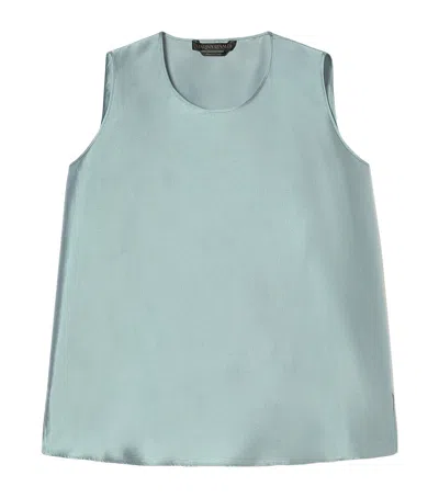Marina Rinaldi Silk-cotton Foggia Tank Top