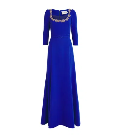 Mary Katrantzou Wool Embellished Gown