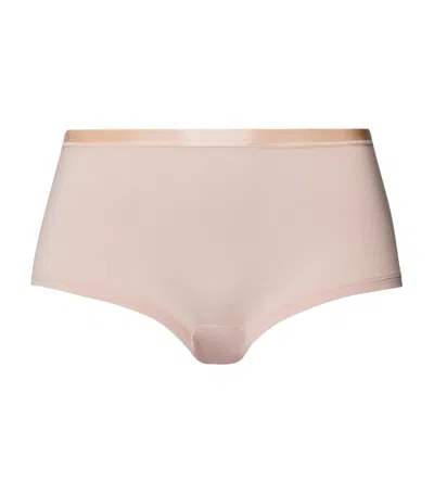 Hanro Cotton Sensation Boy Leg Briefs In Gray