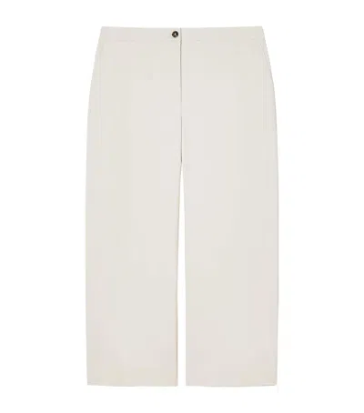 Marina Rinaldi X Maccapani Cotton-blend Tiglio Tailored Trousers