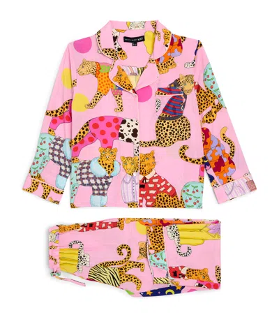 Karen Mabon Leopard Can't Change Spot Pyjama Set In Pink