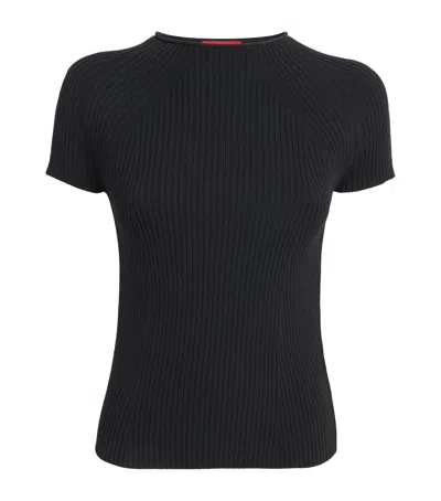 Max & Co Ribbed Short-sleeve Sweater