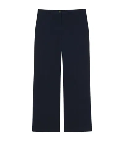 Marina Rinaldi Cady Franz Straight Trousers In Blue