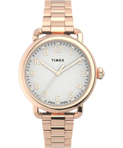 Timex Waterbury Standard Ladies Watch In Gold